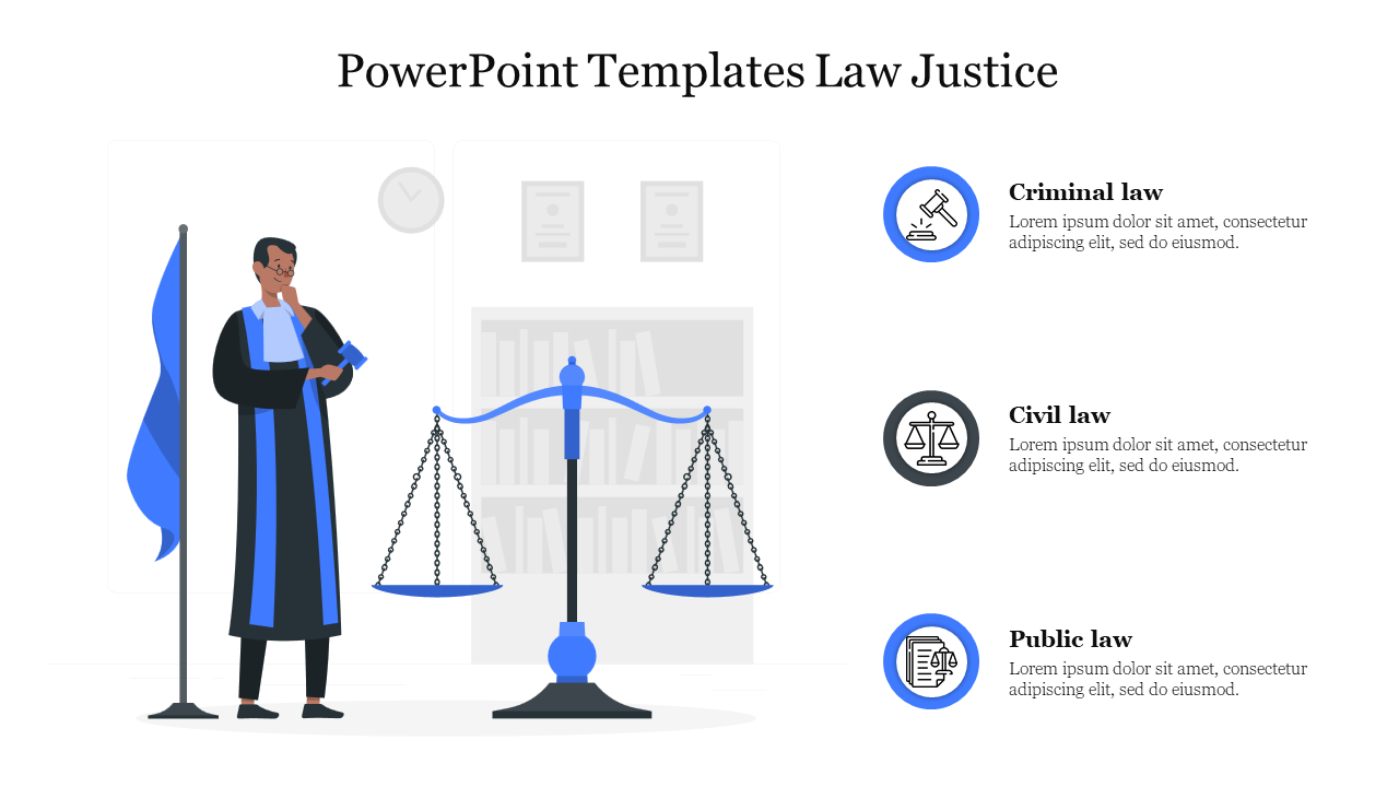Free PowerPoint Templates Law Justice